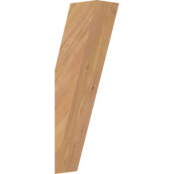 Ekena Millwork 3 1/2"W x 6"D x 18"H Traditional Smooth Knee Brace, Western Red Cedar BRC04X06X18TRA00SWR - main